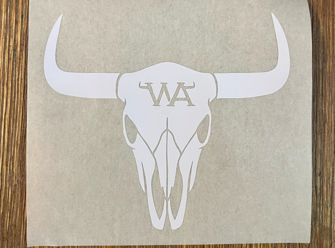 LONGHORN VINYL CAR STICKER