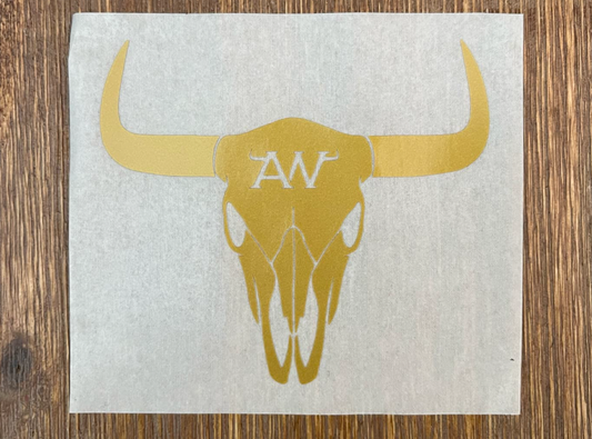 LONGHORN VINYL CAR STICKER